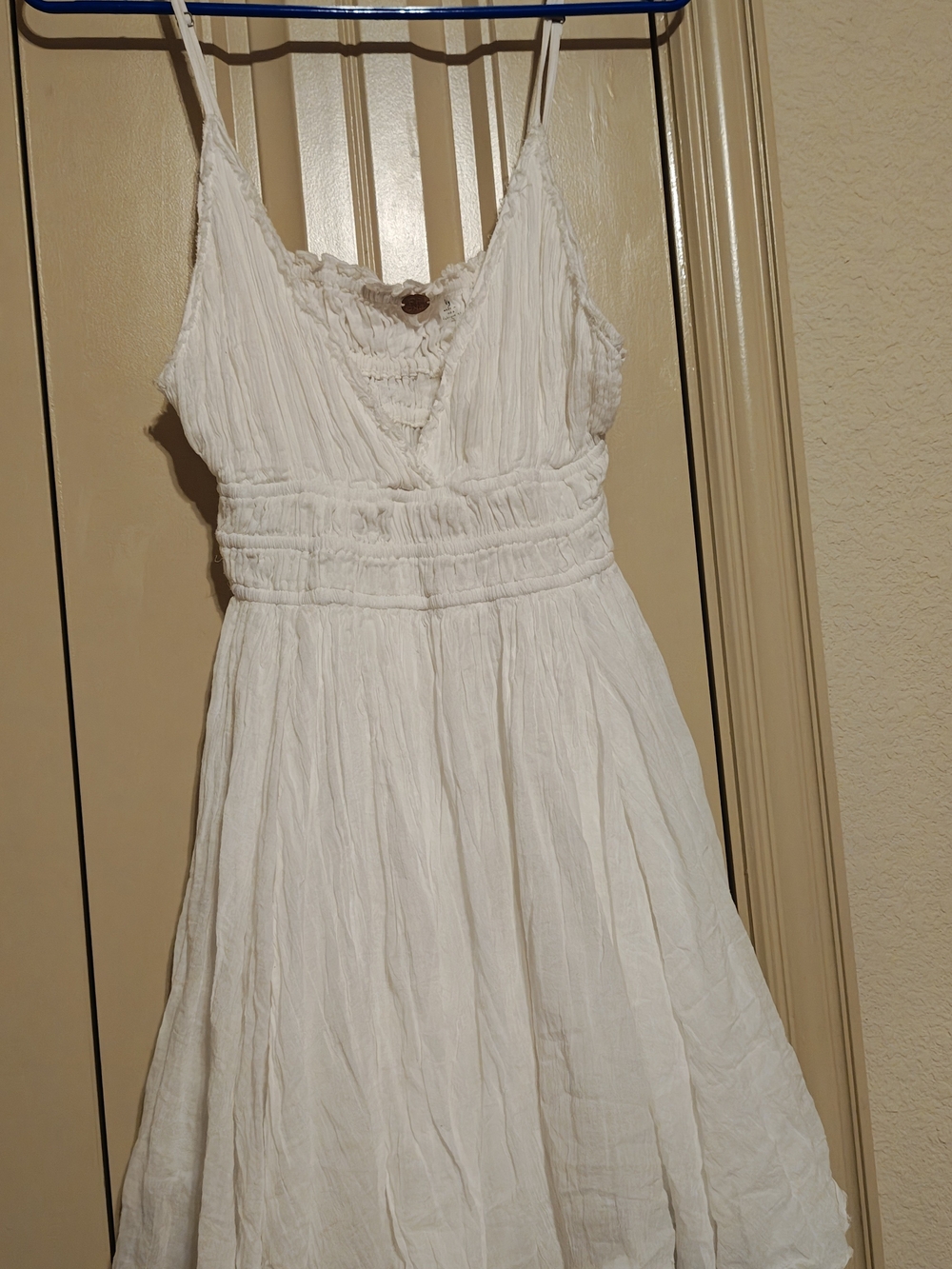 NWT Free People FP One Delia Slip Dress Women's Large Ivory V-Neck Boho Fairy - Picture 8 of 14